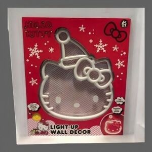 NEW Hello Kitty Christmas Light- Up Wall Decor - Sanrio Holiday Neon Style